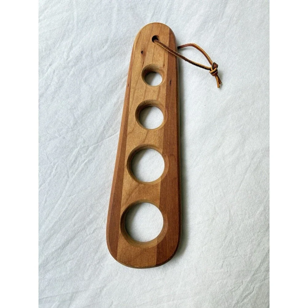 Vintage Handmade Wood Spaghetti Noodle Measuring Tool Boho Rustic Kitchen Decor